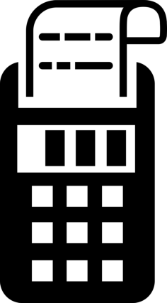 Printing Calculator Finance Tool Line Tracing Svg Vector, Free Vectors File